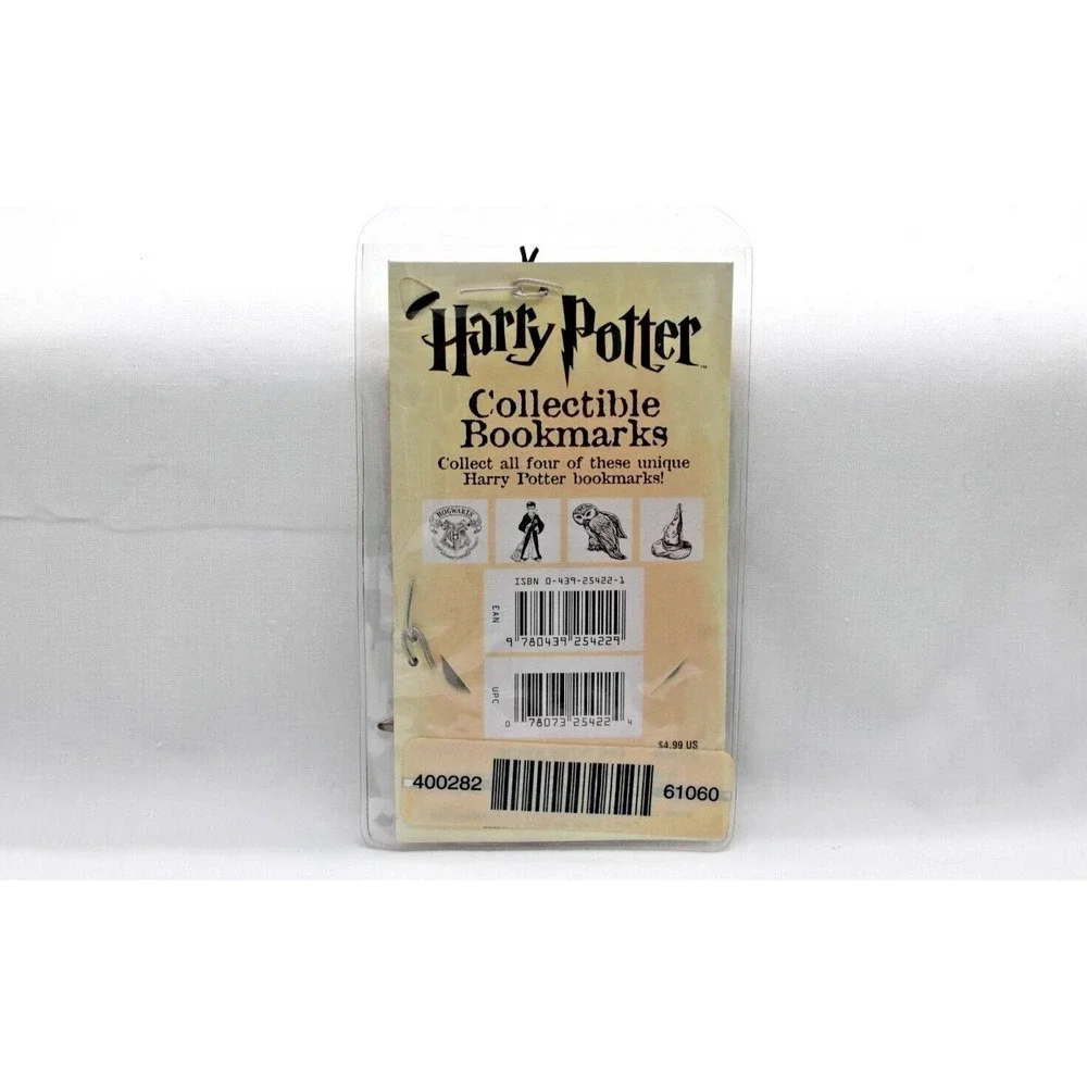 VTG Harry Potter Collectible Metal Bookmark Hogwarts 2000 Scholastic Silver Star